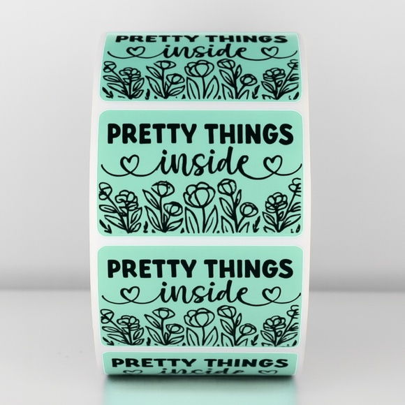 ✨ "Pretty Things Inside" Stickers | Small Business Packaging |  Labels STICKERS - Picture 1 of 11